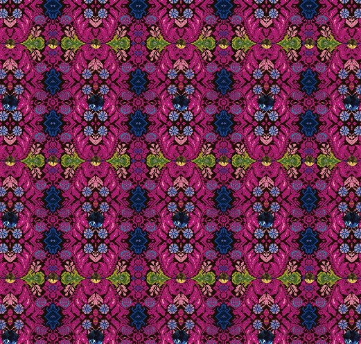 FOCUS ON PINK NEO-FOLK COUTURE PRINT