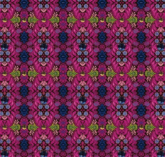 FOCUS ON PINK NEO-FOLK COUTURE PRINT