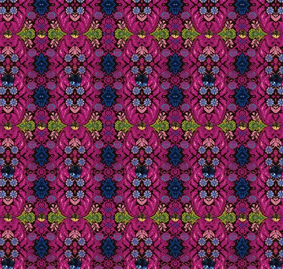 FOCUS ON PINK NEO-FOLK COUTURE PRINT