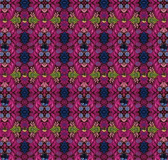 FOCUS ON PINK NEO-FOLK COUTURE PRINT