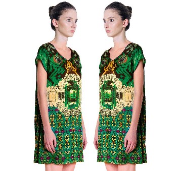 NEO-FOLK COUTURE - EMERALD DRESS