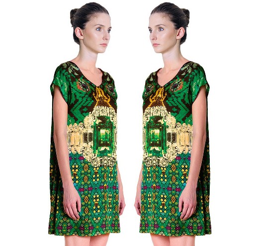 NEO-FOLK COUTURE - EMERALD DRESS