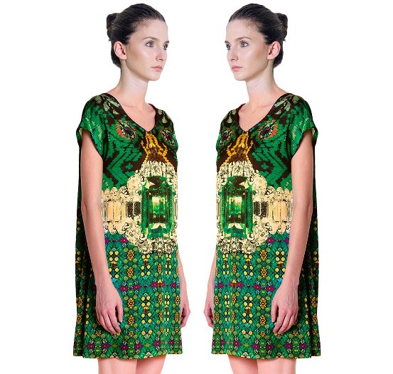NEO-FOLK COUTURE - EMERALD DRESS