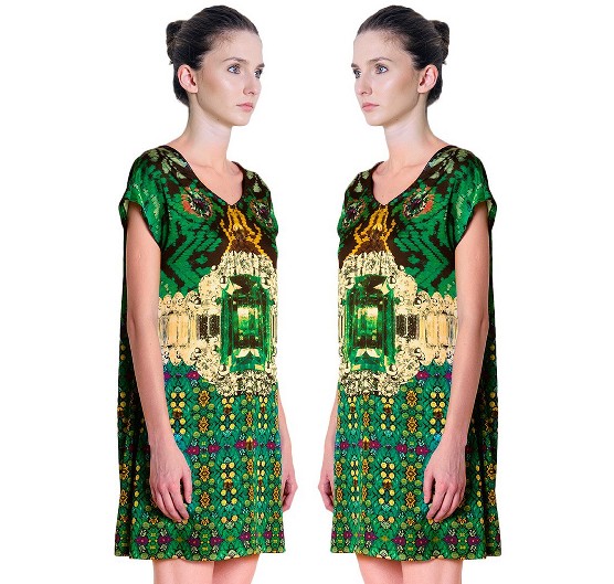 NEO-FOLK COUTURE - EMERALD DRESS