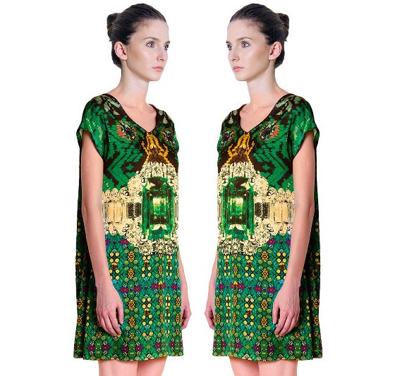 NEO-FOLK COUTURE - EMERALD DRESS