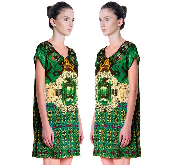 NEO-FOLK COUTURE - EMERALD DRESS
